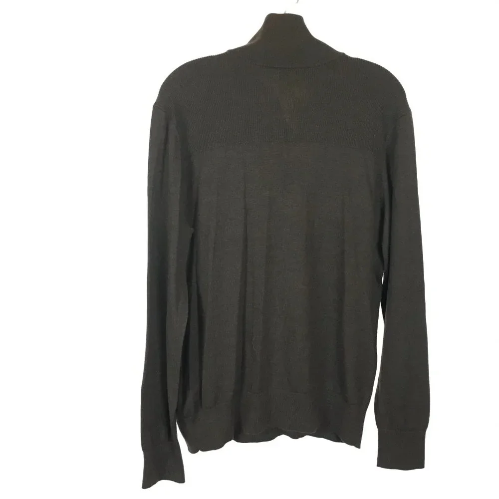Banana Republic Quarter Zip Merino Wool Sweater